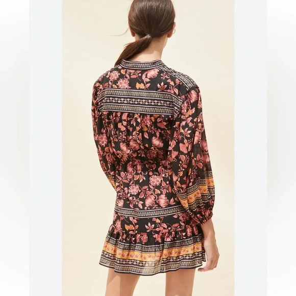 Alice + Olivia fall into you black multi mini dress size 0 - Picture 5 of 16